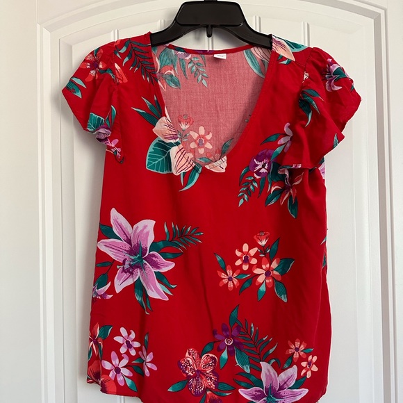 Old Navy Floral Top Size Small - Picture 1 of 3